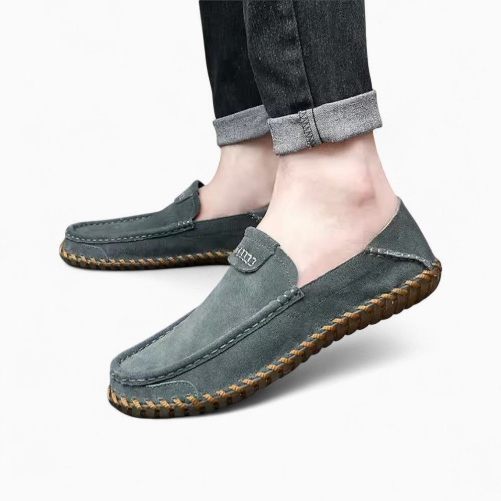 Mocassins Respirants En Daim Véritable Pour Hommes
