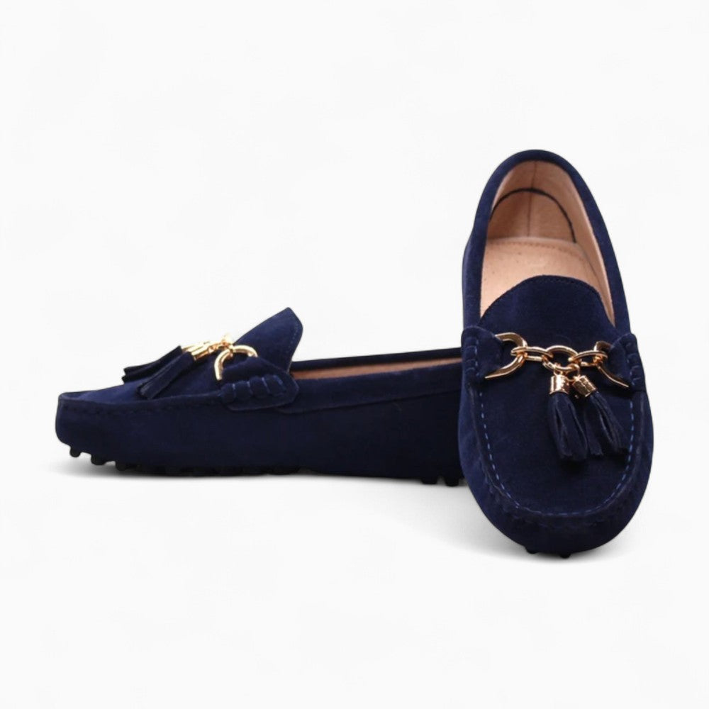 Mocassins À Semelles Souples En Daim