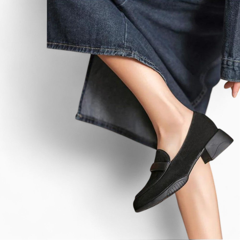 Mocassin En Daim Suédé Britannique Pour Femmes