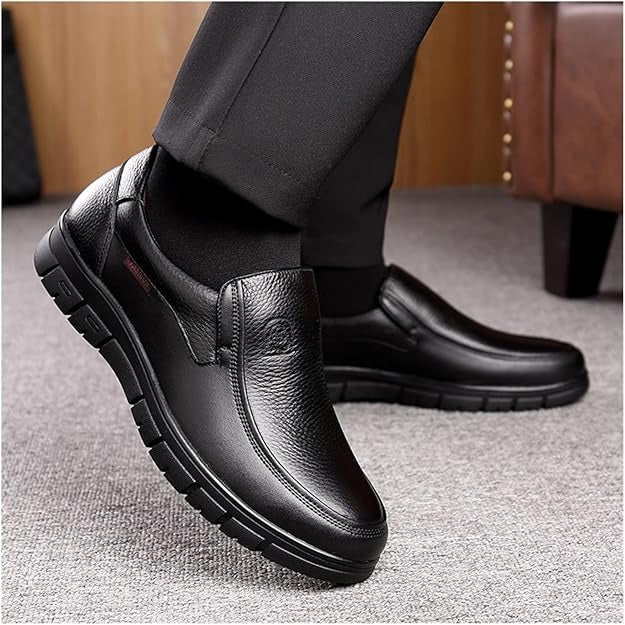 Mocassins Orthopédiques En Cuir De Vache Souple Pour Homme