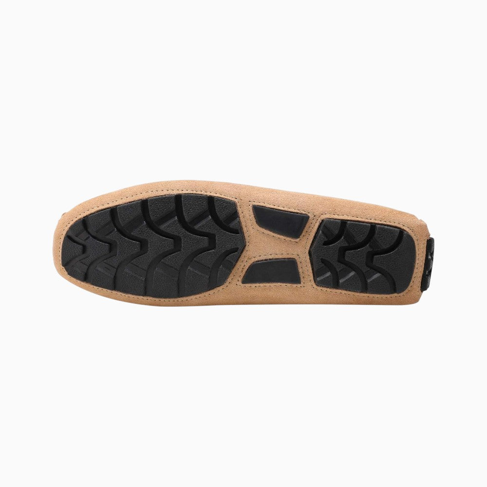 Mocassins D’été En Daim Beige Pour Hommes