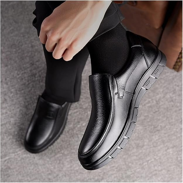 Mocassins Orthopédiques En Cuir De Vache Souple Pour Homme
