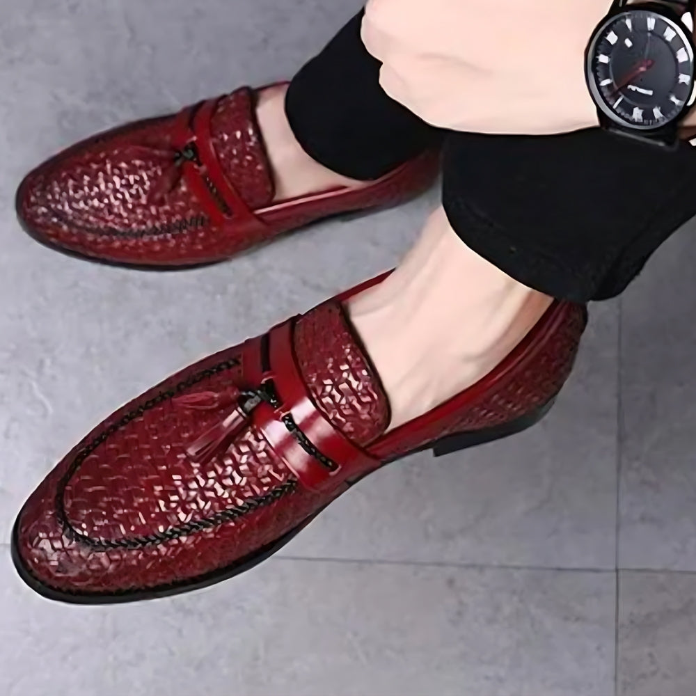 Mocassins Vintage À Glands Colorés