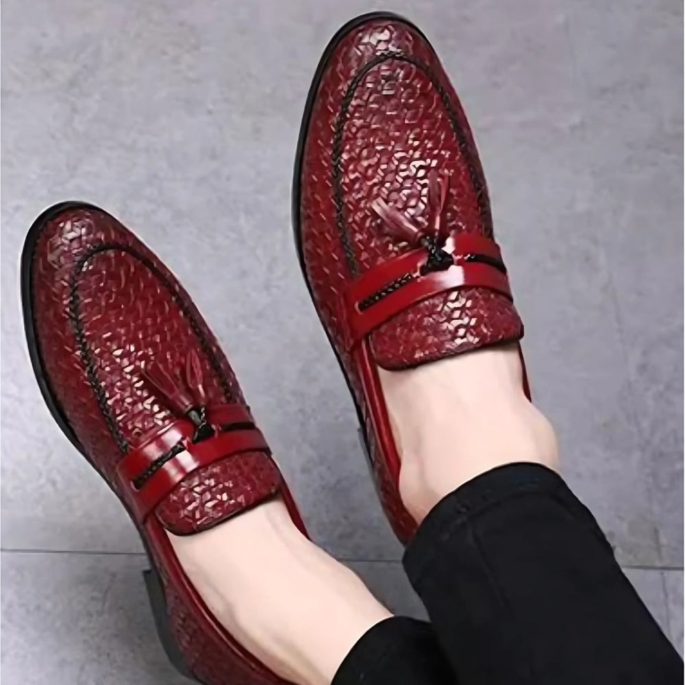 Mocassins Vintage À Glands Colorés