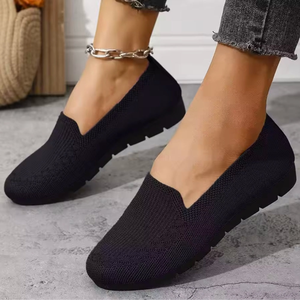 Mocassins Souples En Maille Pour Femmes