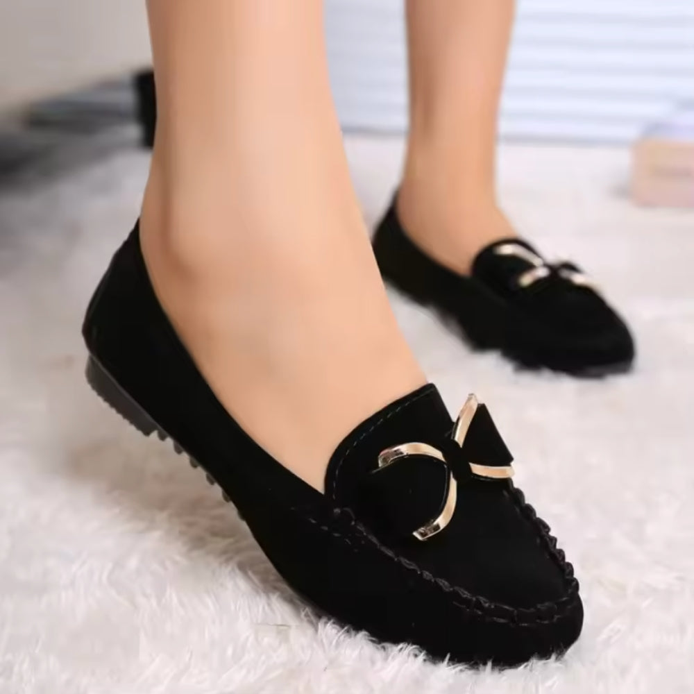 Mocassins en daim doux pour femme