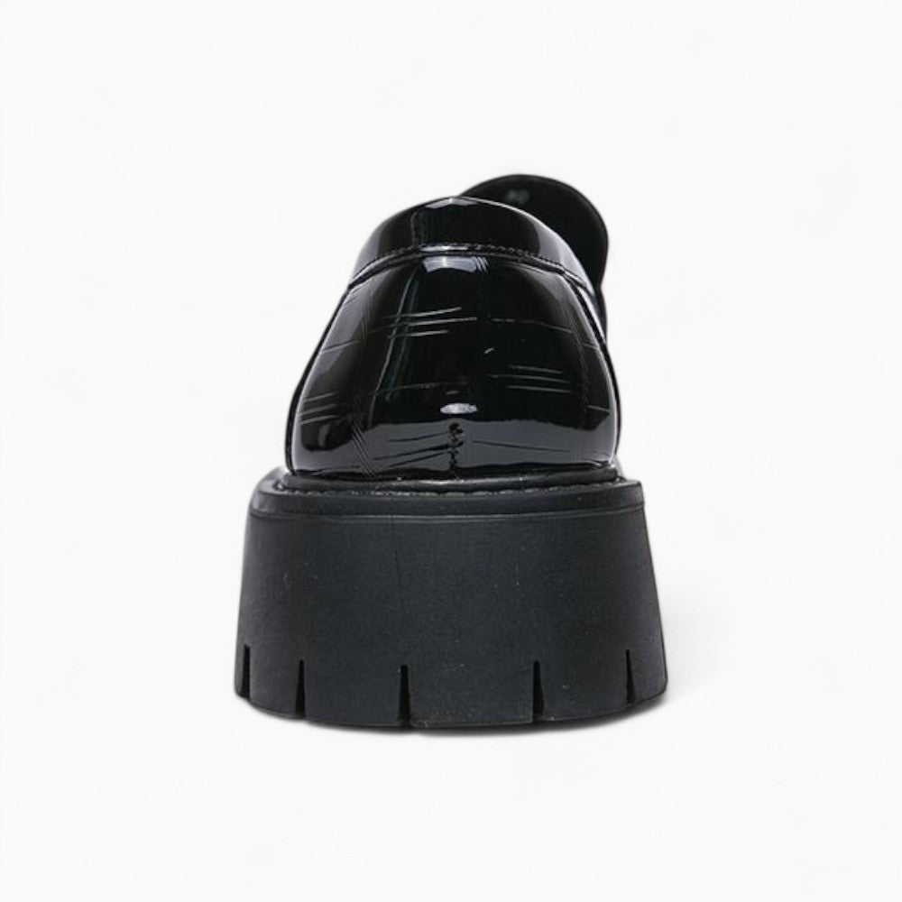 Mocassins Vernis À Plateforme Pour Hommes