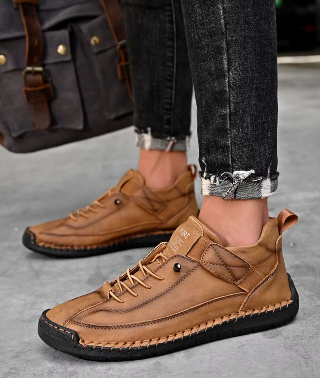 Chaussures En Cuir Décontractées Pour Hommes