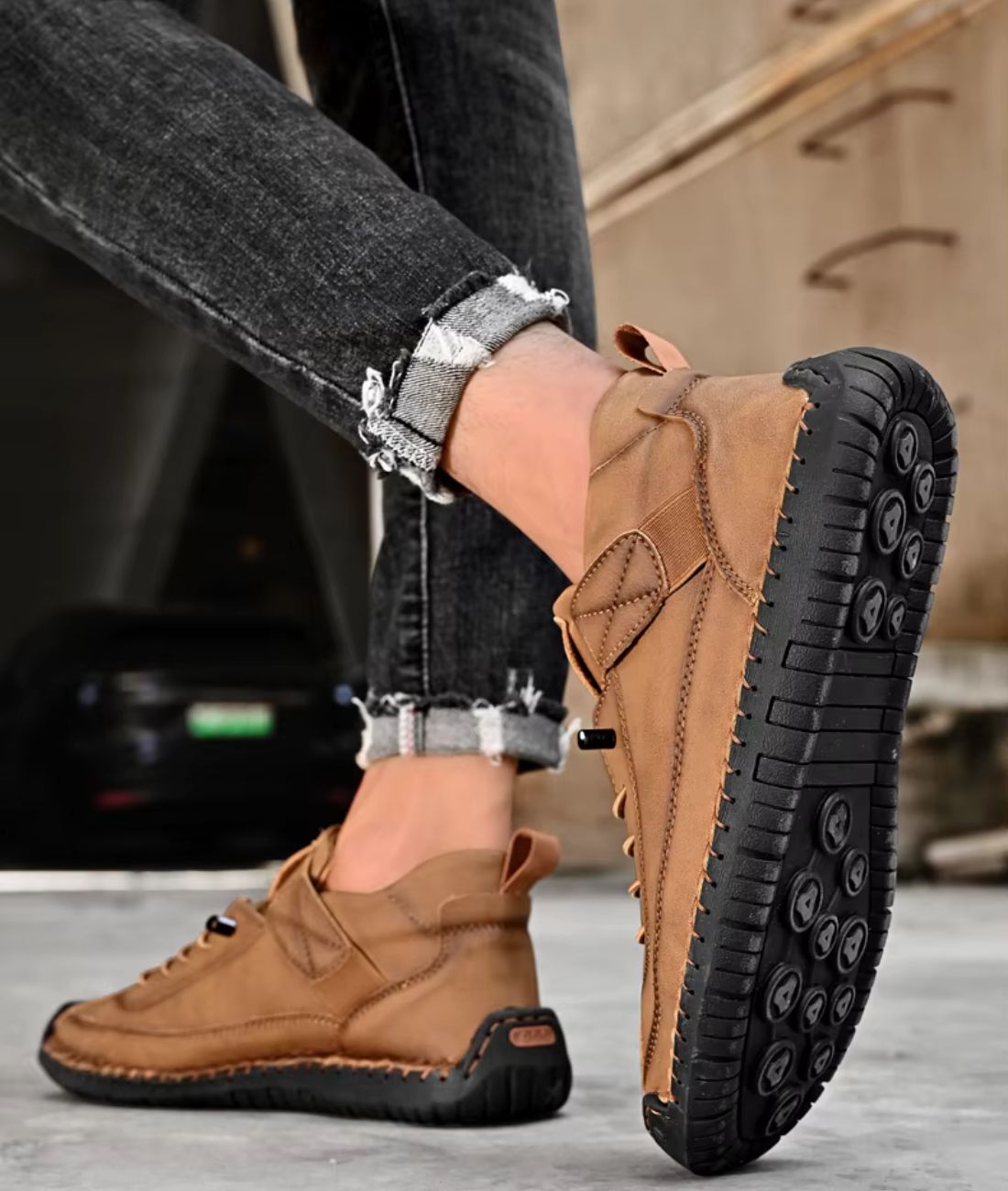 Chaussures En Cuir Décontractées Pour Hommes