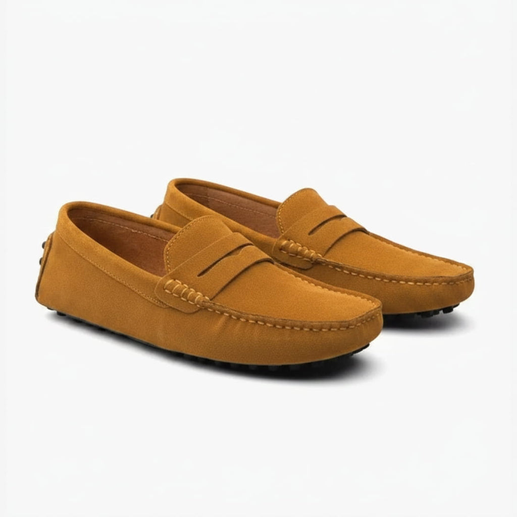 Mathieu Mocassins en Daim – Confort & Stabilité Chaussures À Enfiler Casual
