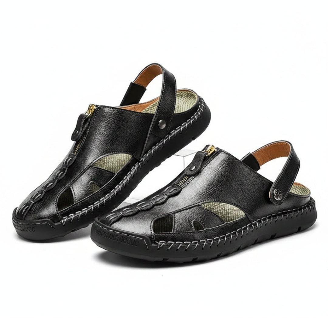 Samuel Sandales Spartiates en Cuir – Semelle Durable Style Outdoor d'Été