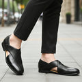 Rohan Cuir Mocassins – Découpés Peniche Confort Estival Chaussures À Enfiler