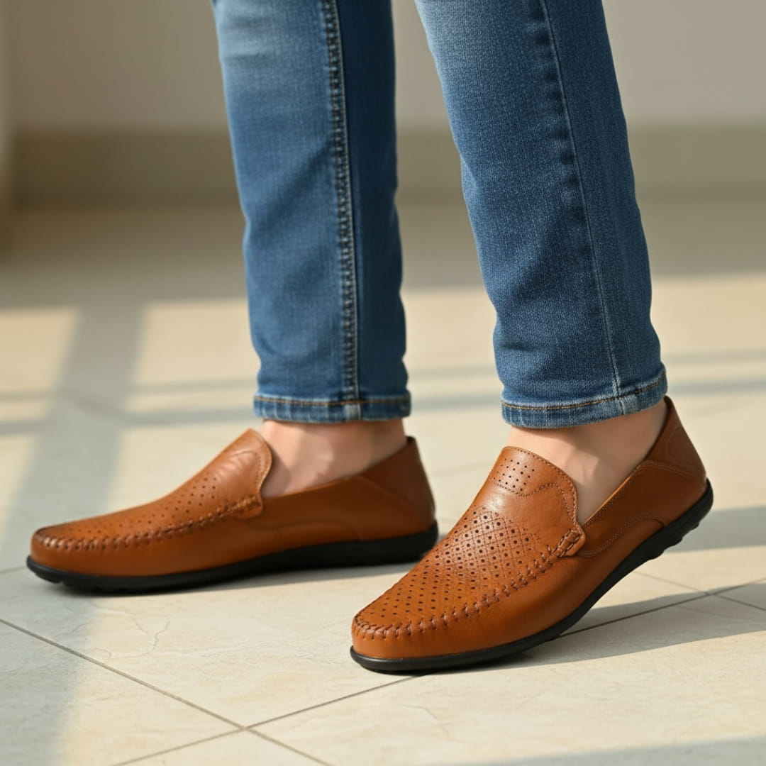 Ricardo Mocassins en Cuir Respirants – Semelle Confort Style Casual Chic