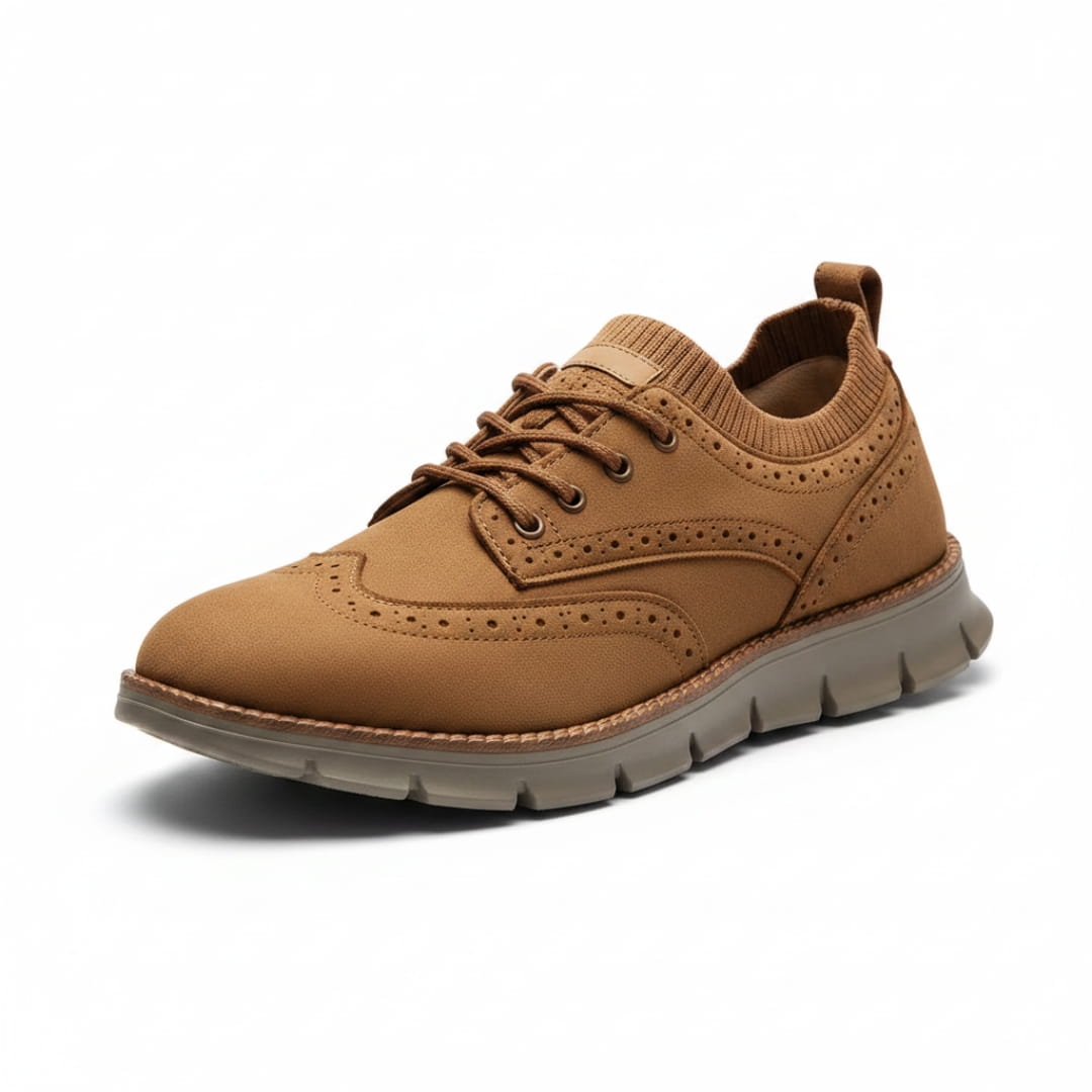 Louis Baskets en Daim Premium – Style Brogue Casual Chic et Respirant