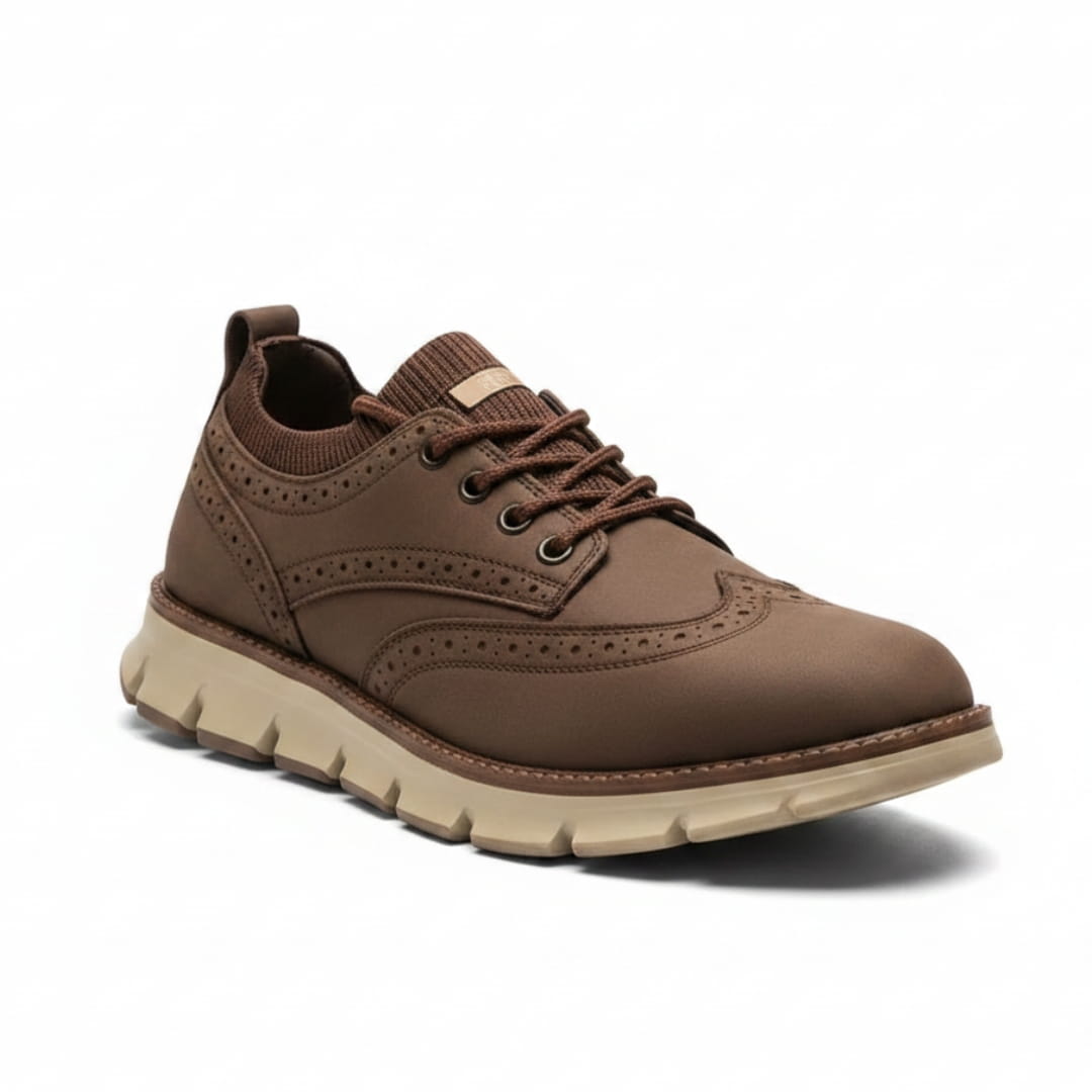 Louis Baskets en Daim Premium – Style Brogue Casual Chic et Respirant