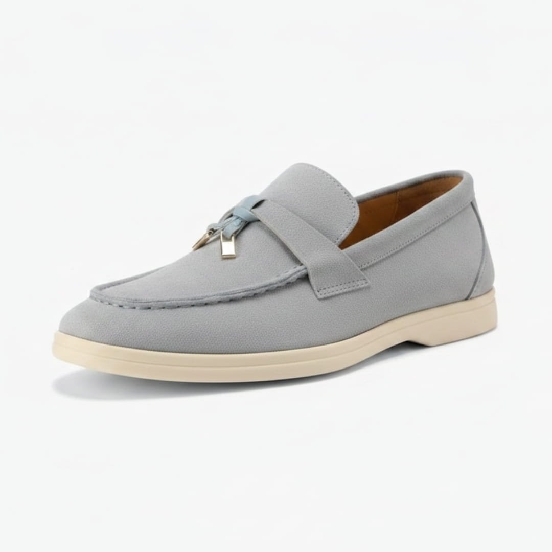 Christine Mocassins en Daim – Silhouette Élégante Chaussures À Enfiler Casual