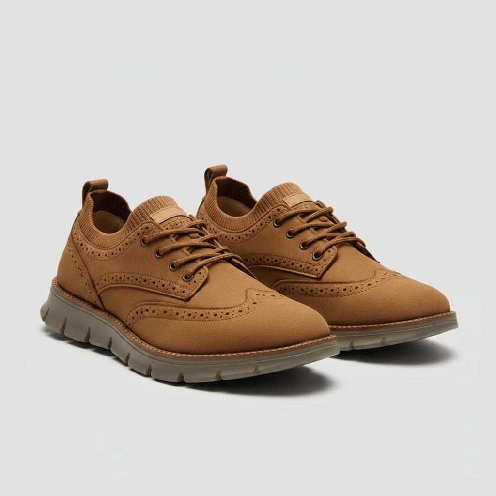 Louis Baskets en Daim Premium – Style Brogue Casual Chic et Respirant