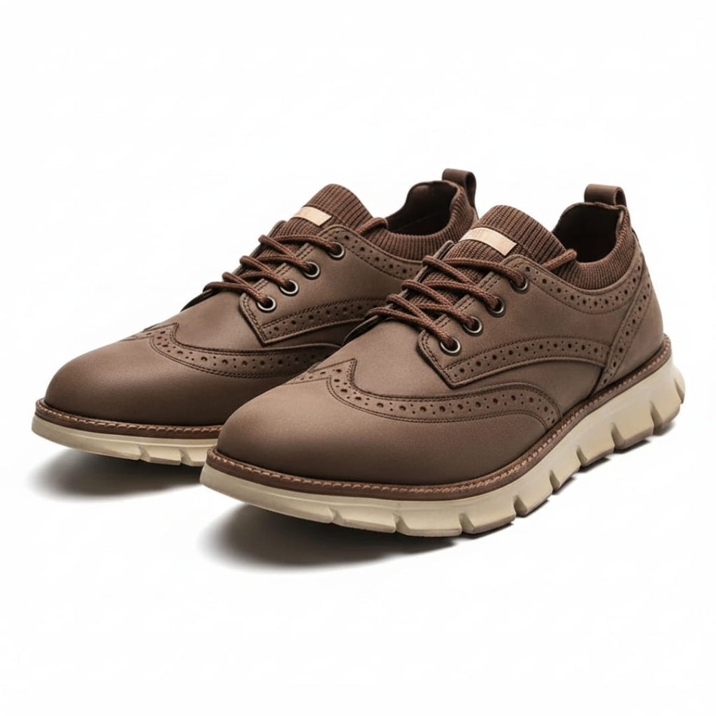 Louis Baskets en Daim Premium – Style Brogue Casual Chic et Respirant