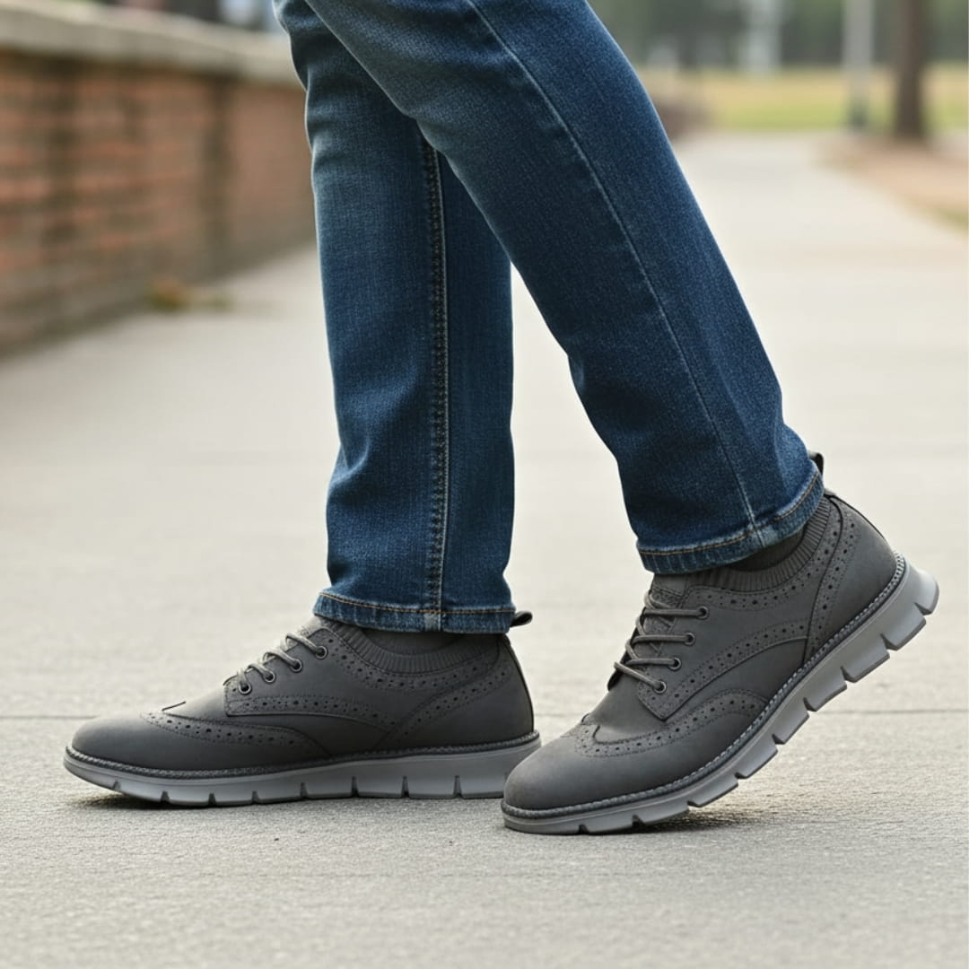 Louis Baskets en Daim Premium – Style Brogue Casual Chic et Respirant