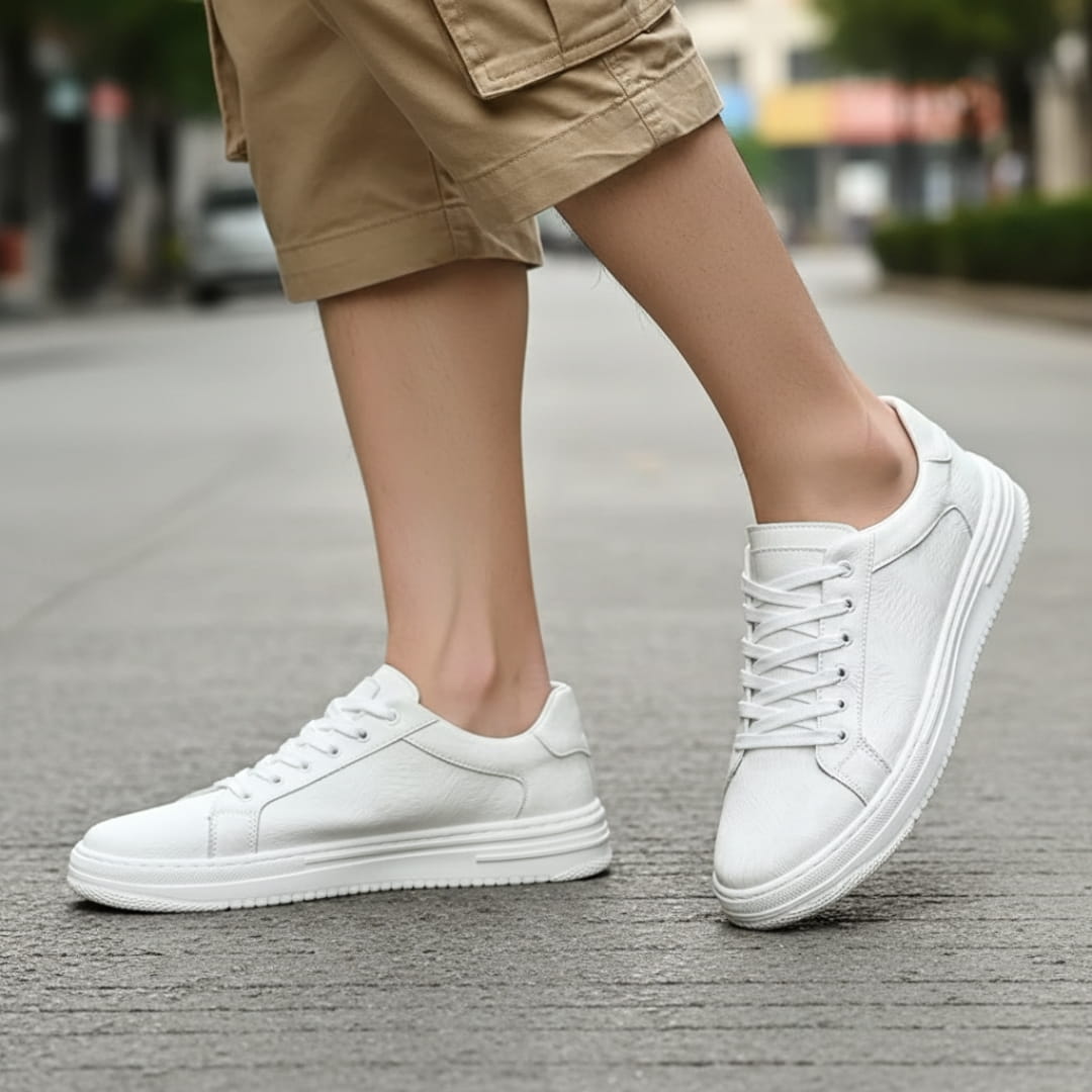 Canyon Sneakers en Cuir Classiques – Baskets Minimalistes Casual à Lacets