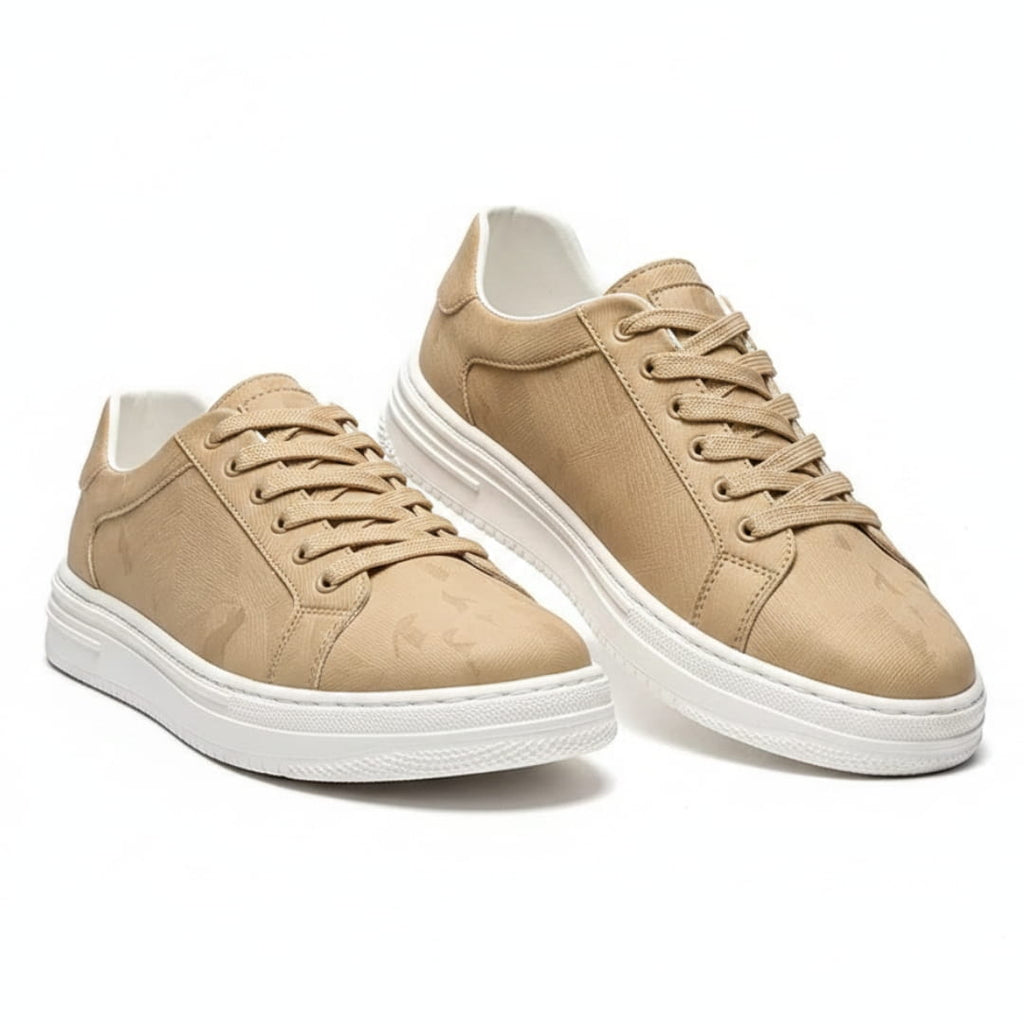 Canyon Sneakers en Cuir Classiques – Baskets Minimalistes Casual à Lacets
