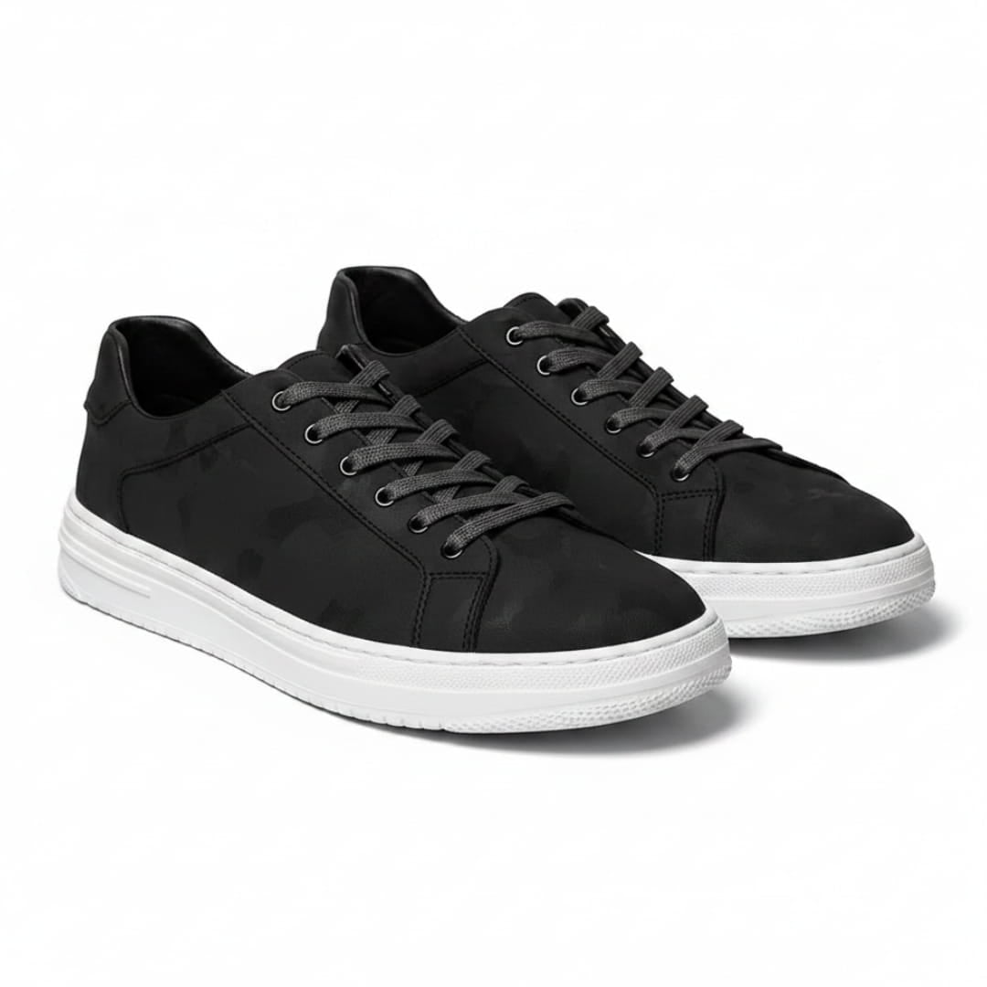 Canyon Sneakers en Cuir Classiques – Baskets Minimalistes Casual à Lacets