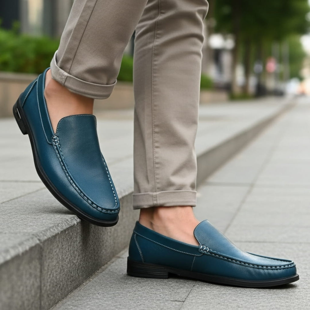 Alberto Mocassins en Cuir – Confort Durable Chaussures À Enfiler Habillées
