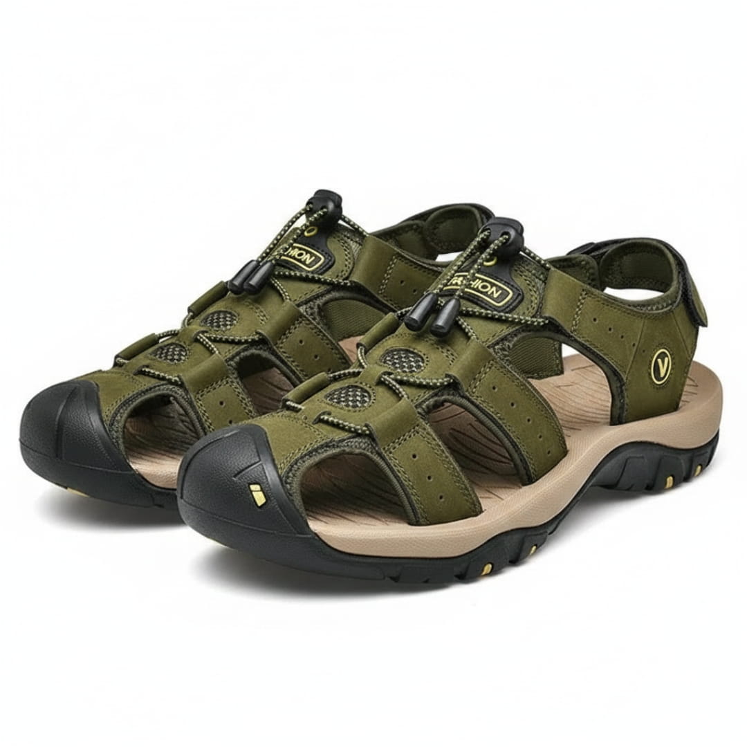 Kairo Cuir Sandales Pêcheur – Confort Estival Souple Marche Chaussures