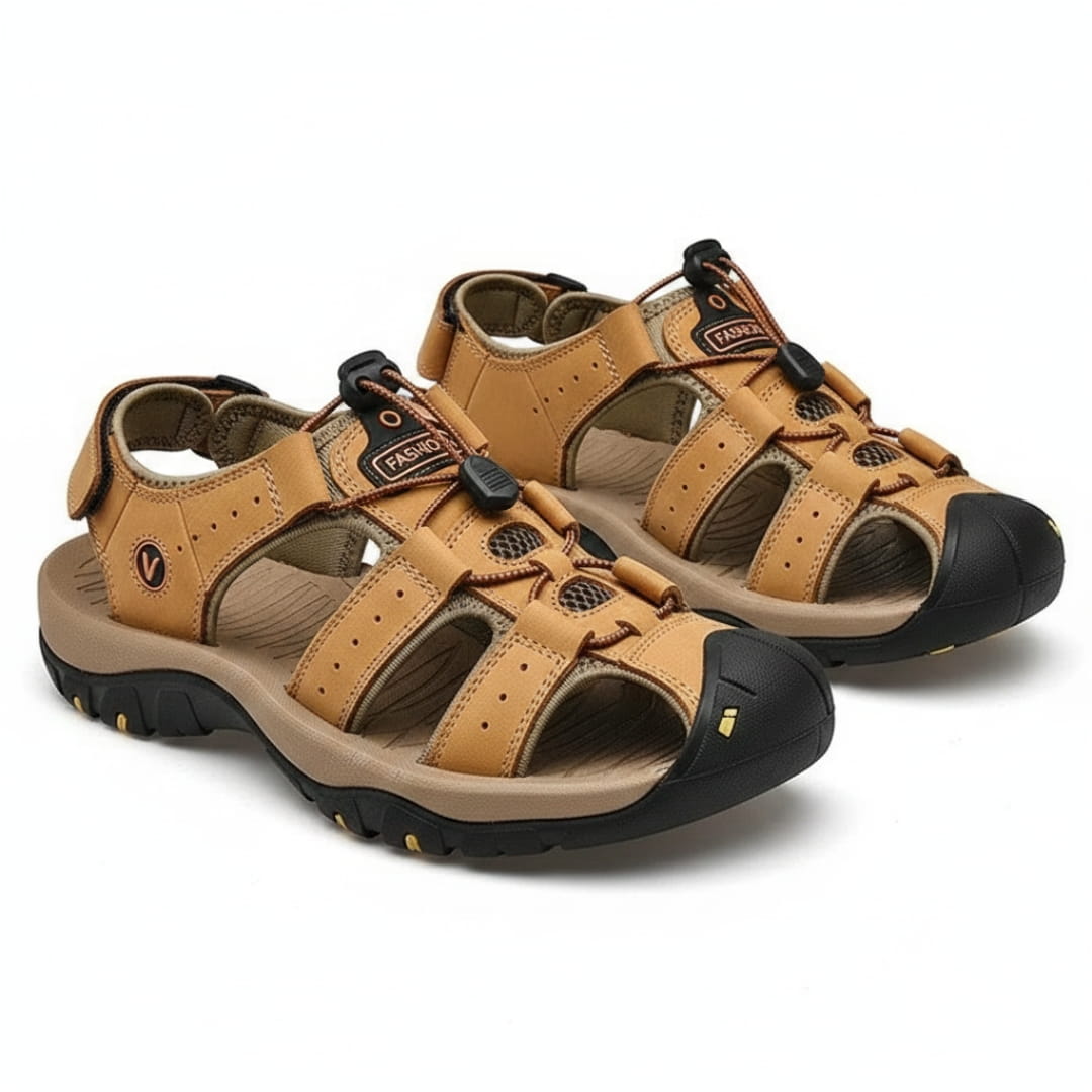 Kairo Cuir Sandales Pêcheur – Confort Estival Souple Marche Chaussures