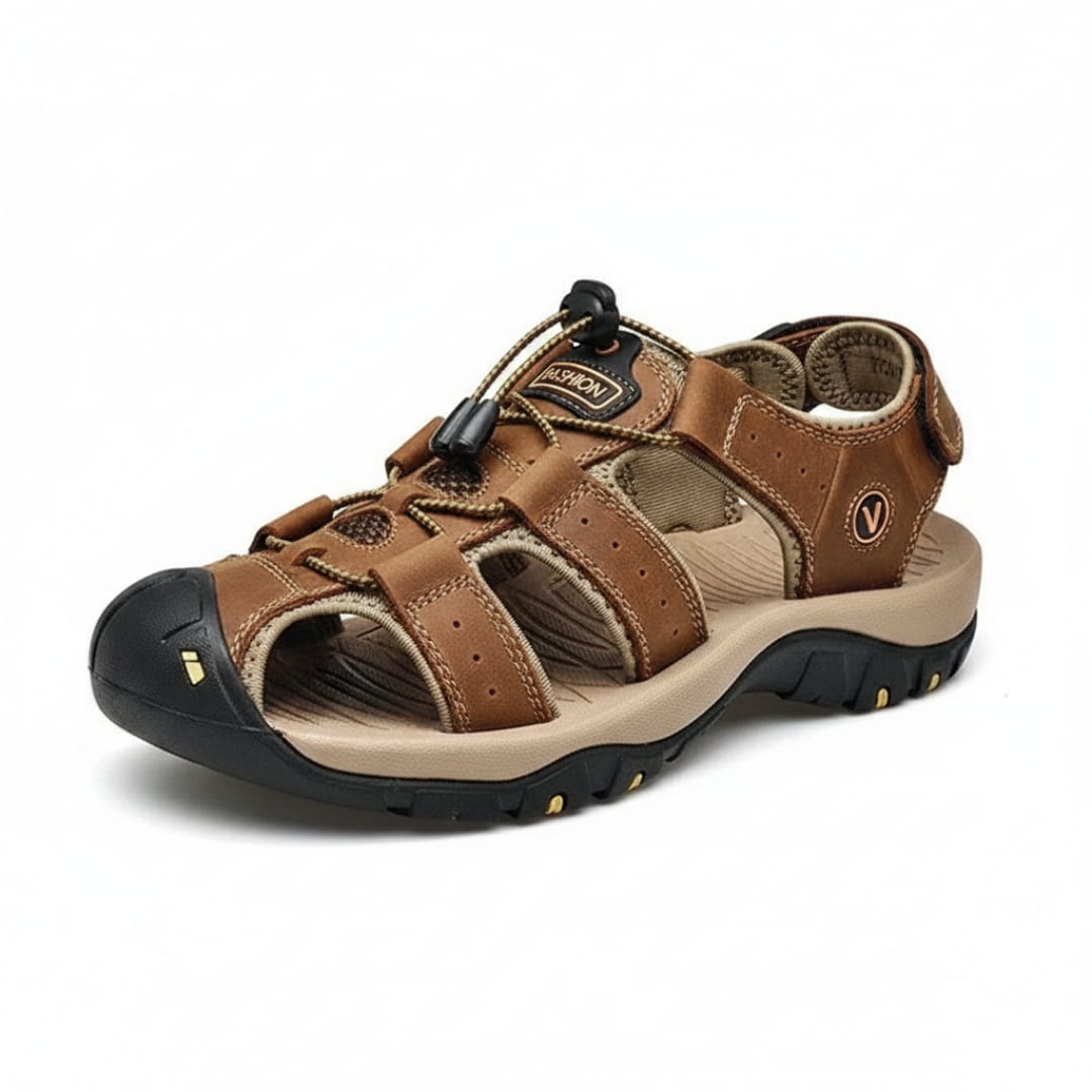 Kairo Cuir Sandales Pêcheur – Confort Estival Souple Marche Chaussures