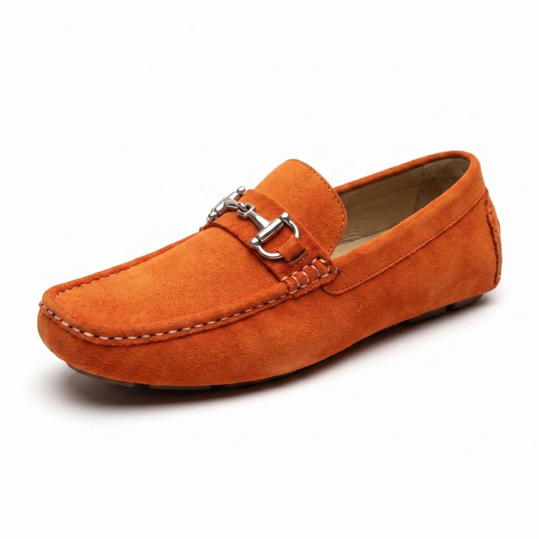 Amalio Mocassins Driving en Daim à Mors – Chaussures Casual Chic Élégantes à Enfiler