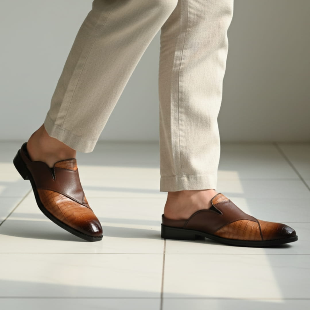 Sandro Mocassins Mules en Cuir – Style Chic Formel Chaussures À Enfiler