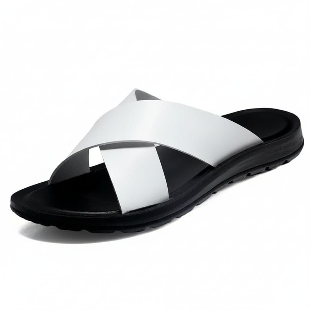 Alessio Cuir Sandales – Brides Croisées Confort Chaussures À Enfiler