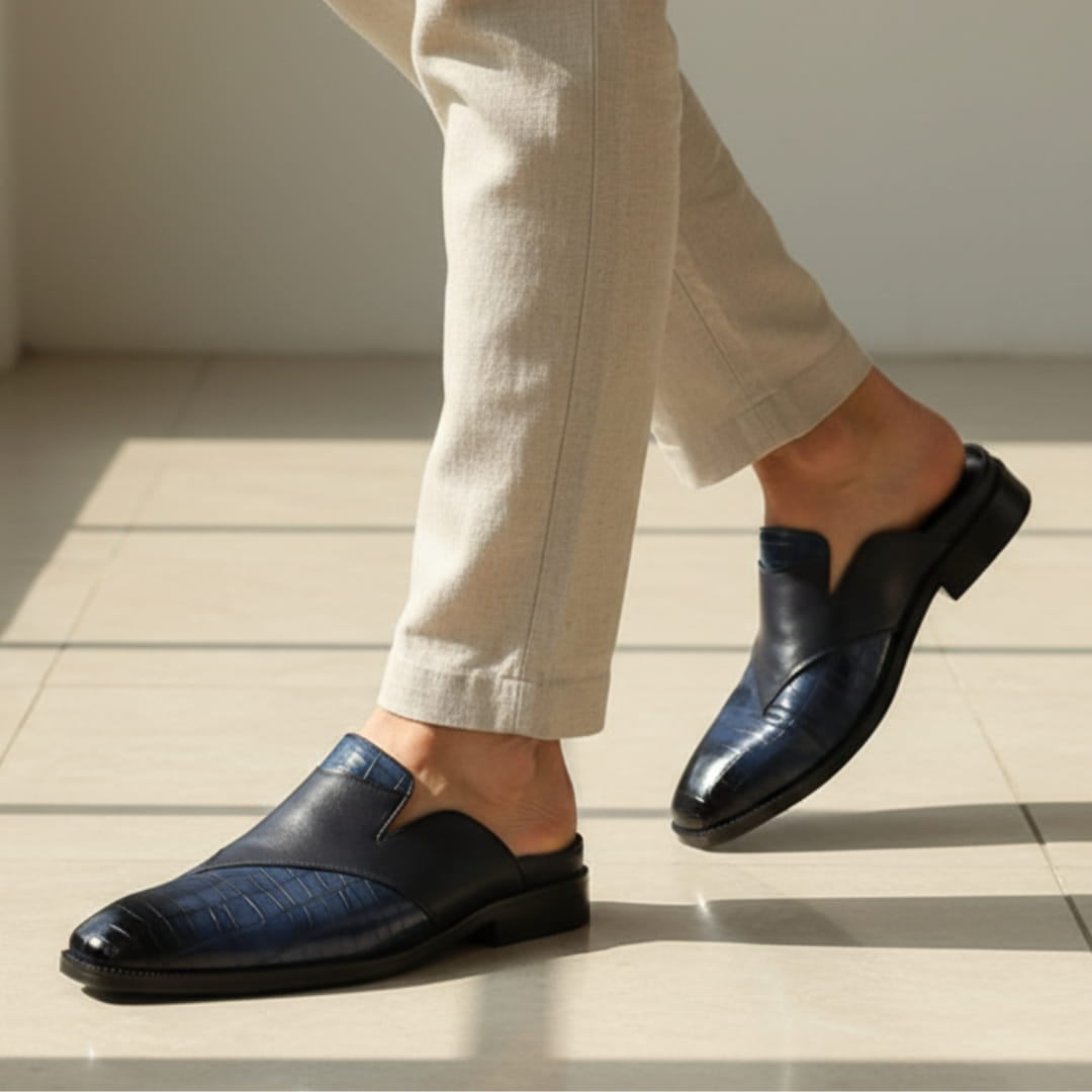 Sandro Mocassins Mules en Cuir – Style Chic Formel Chaussures À Enfiler