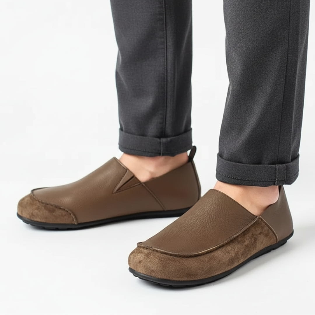 Simon Daim et Cuir Chaussures – Confort Souple À Enfiler Décontracté