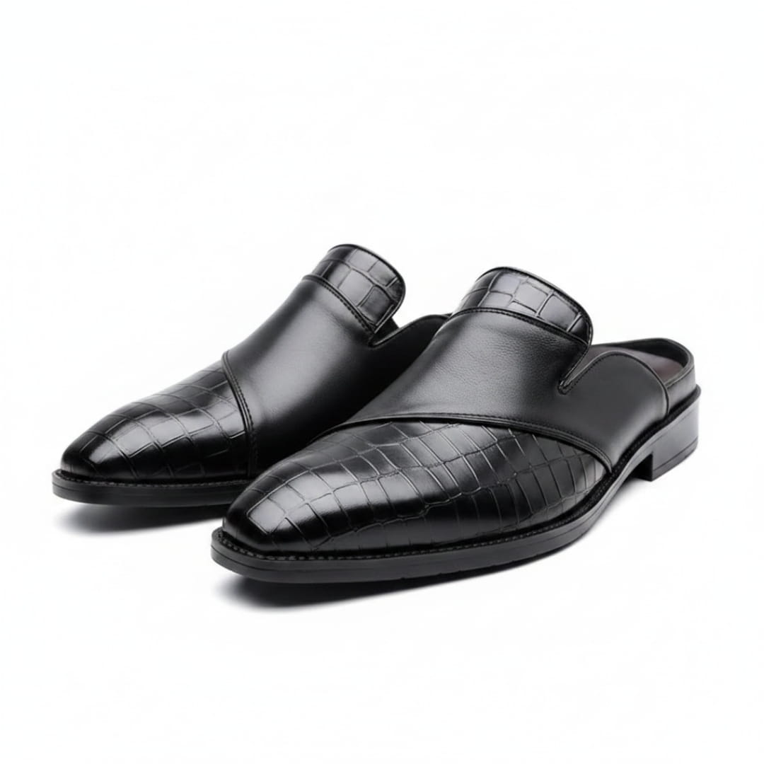 Sandro Mocassins Mules en Cuir – Style Chic Formel Chaussures À Enfiler