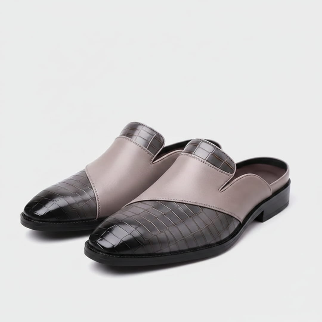 Sandro Mocassins Mules en Cuir – Style Chic Formel Chaussures À Enfiler