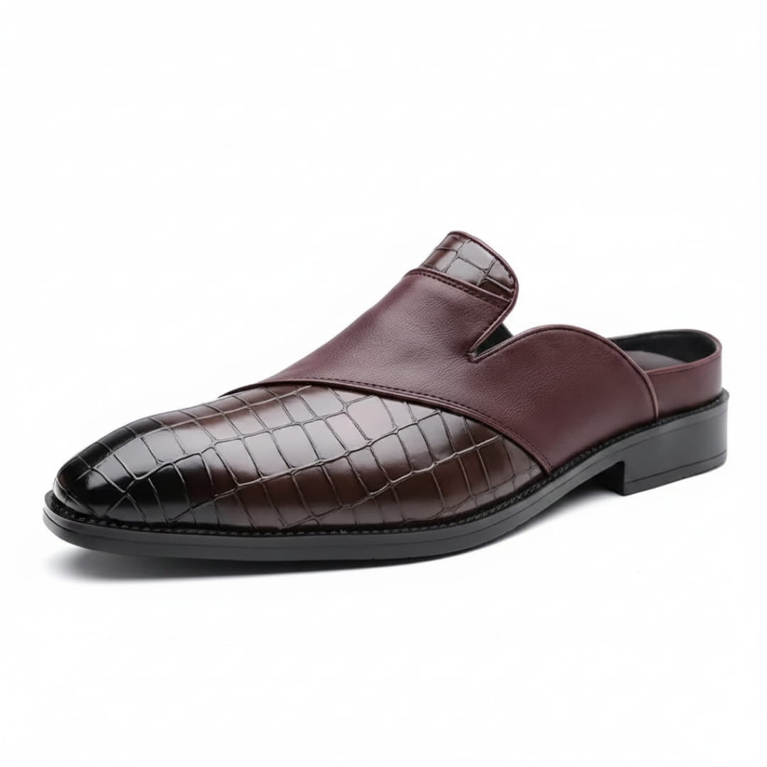 Sandro Mocassins Mules en Cuir – Style Chic Formel Chaussures À Enfiler