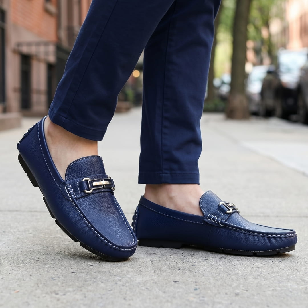 Antonio Mocassins Driving en Cuir à Mors – Chaussures Casual Élégantes à Enfiler