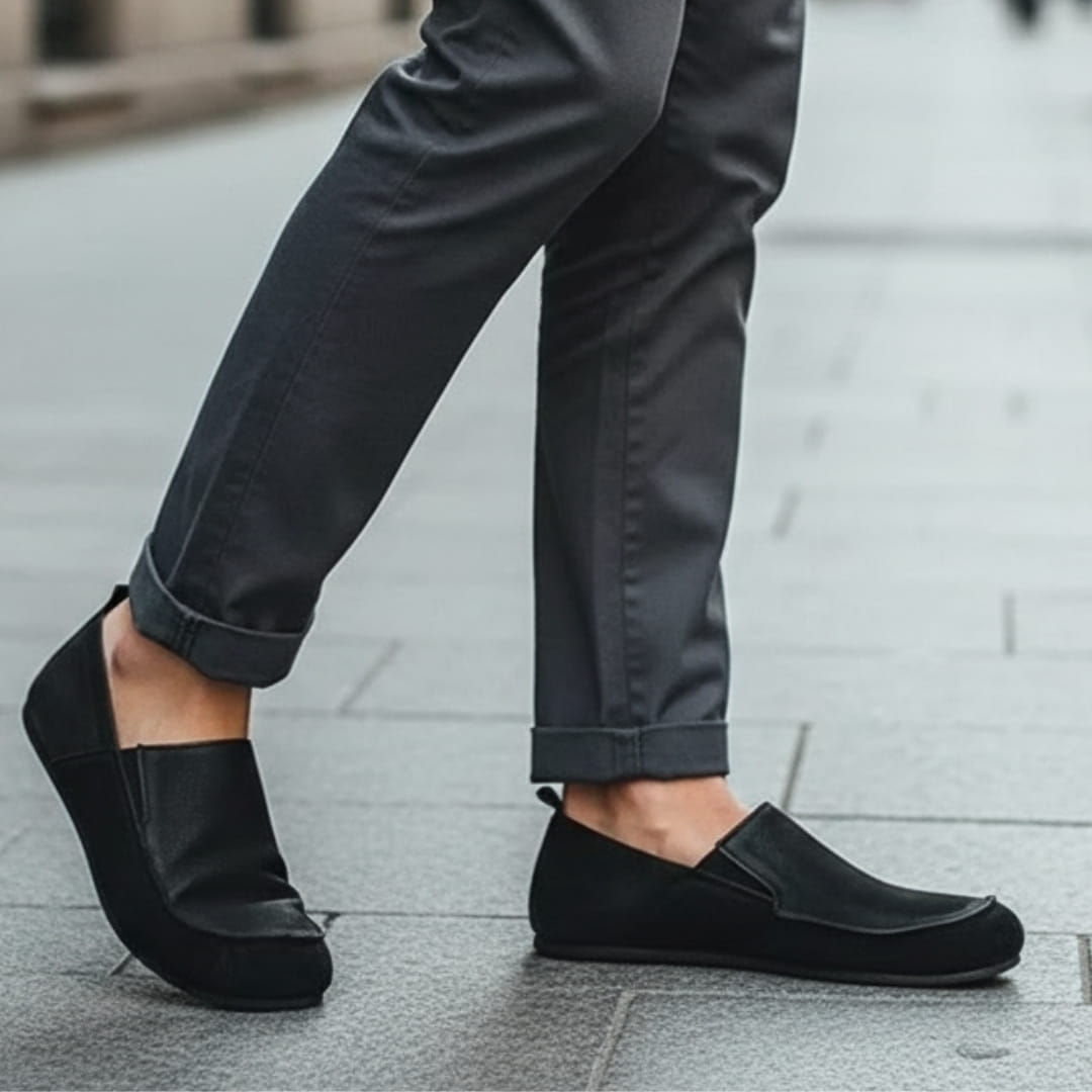 Simon Daim et Cuir Chaussures – Confort Souple À Enfiler Décontracté