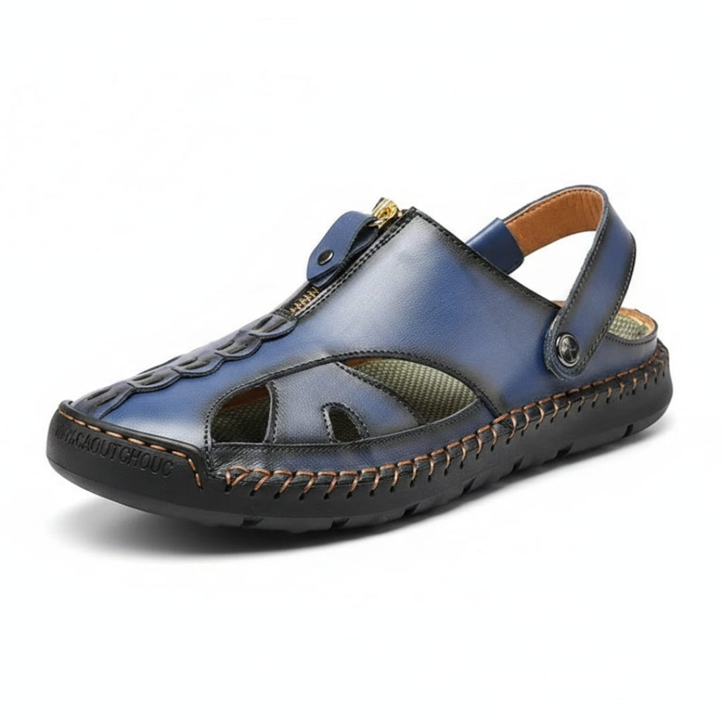 Samuel Sandales Spartiates en Cuir – Semelle Durable Style Outdoor d'Été