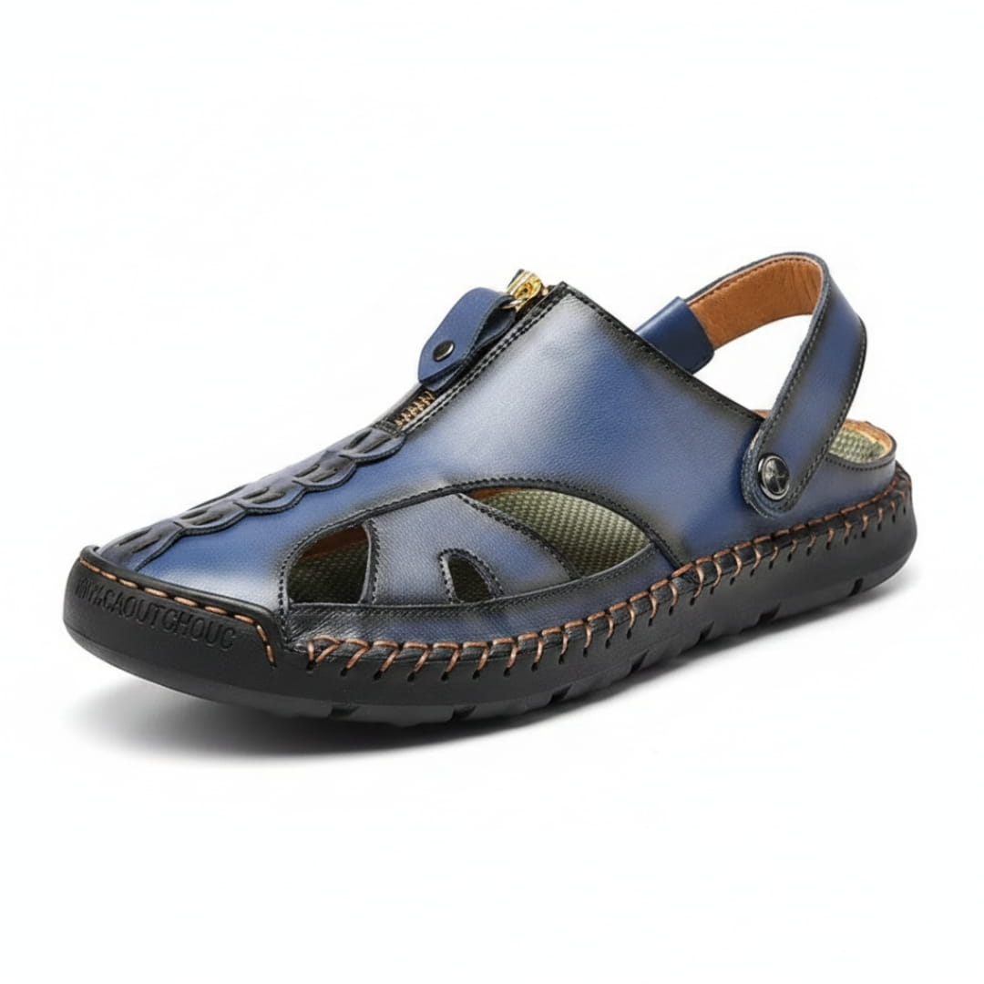 Samuel Sandales Spartiates en Cuir – Semelle Durable Style Outdoor d'Été