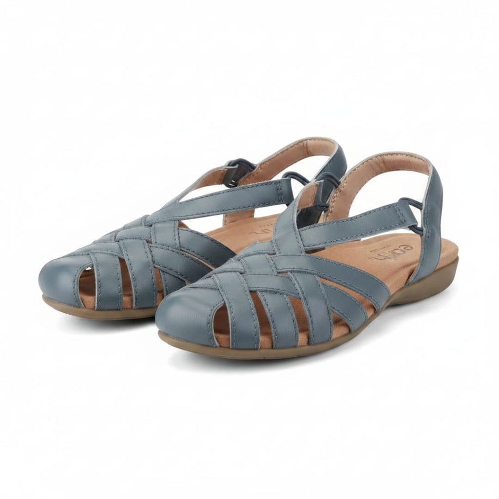 Elena Sandales Fermées Été Design Tressé Multicouche Style Casual Chic