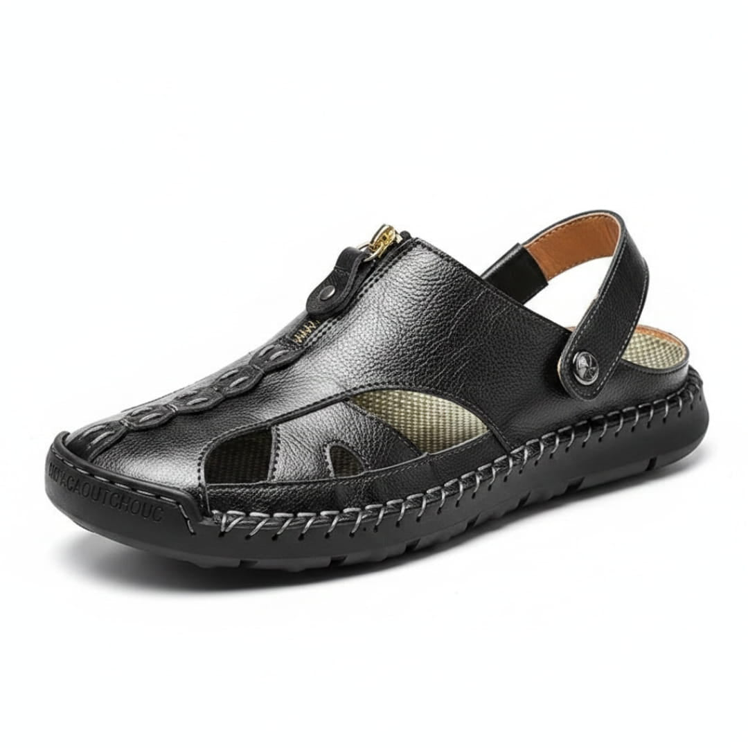Samuel Sandales Spartiates en Cuir – Semelle Durable Style Outdoor d'Été
