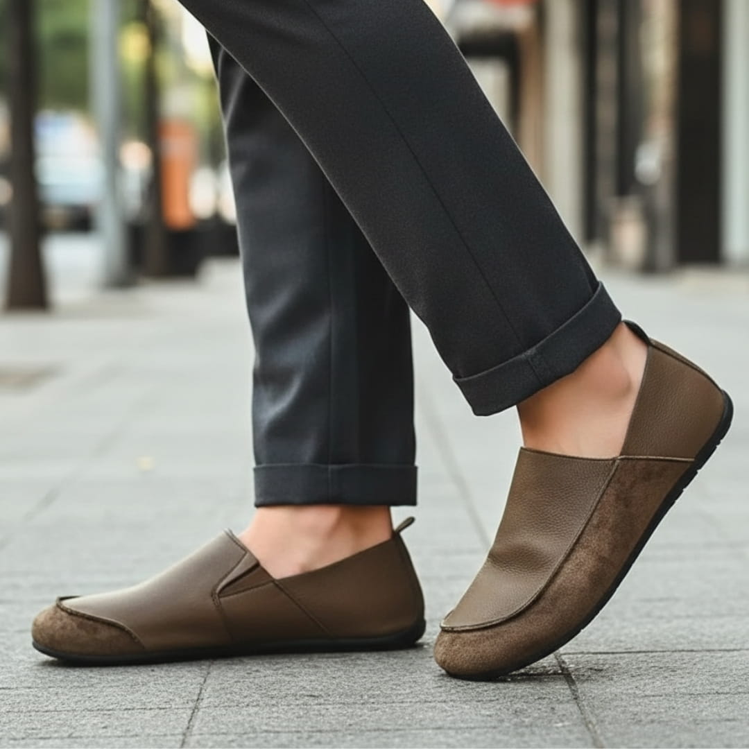 Simon Daim et Cuir Chaussures – Confort Souple À Enfiler Décontracté