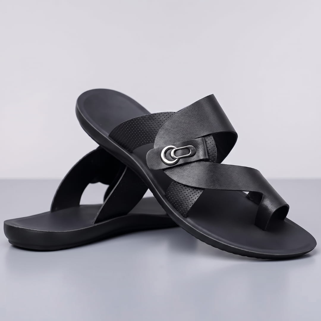 Marceau Sandales en Cuir Lisse à Boucle – Souliers d'Été Minimalistes à Bride Croisée