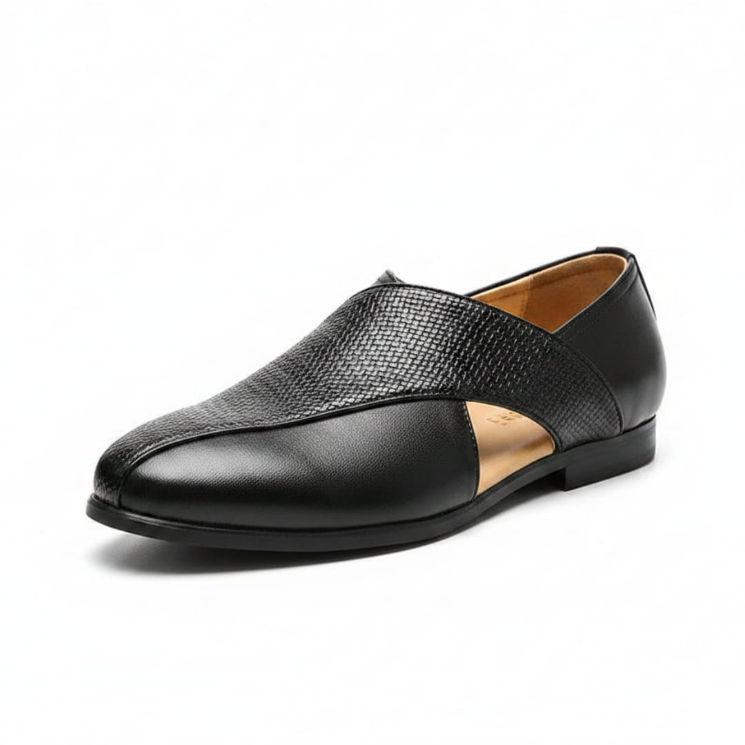 Rohan Cuir Mocassins – Découpés Peniche Confort Estival Chaussures À Enfiler