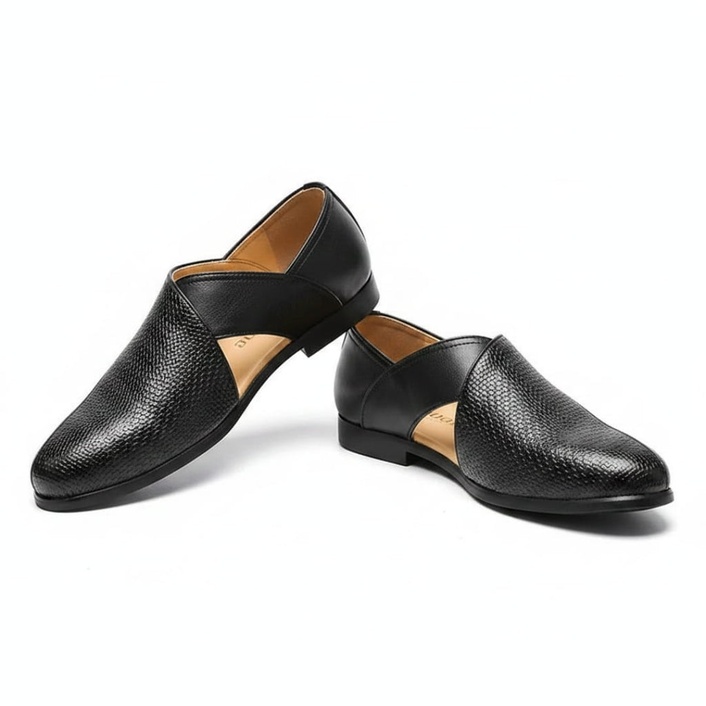 Rohan Cuir Mocassins – Découpés Peniche Confort Estival Chaussures À Enfiler