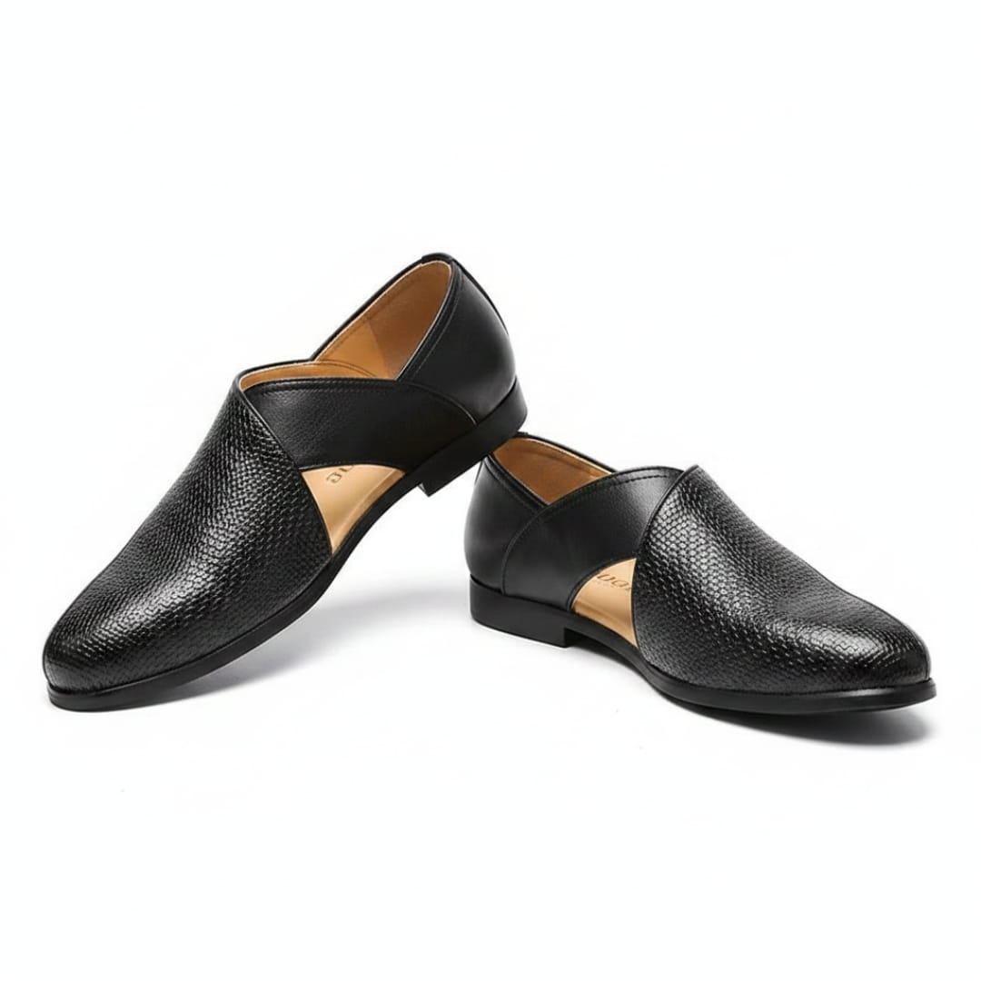 Rohan Cuir Mocassins – Découpés Peniche Confort Estival Chaussures À Enfiler