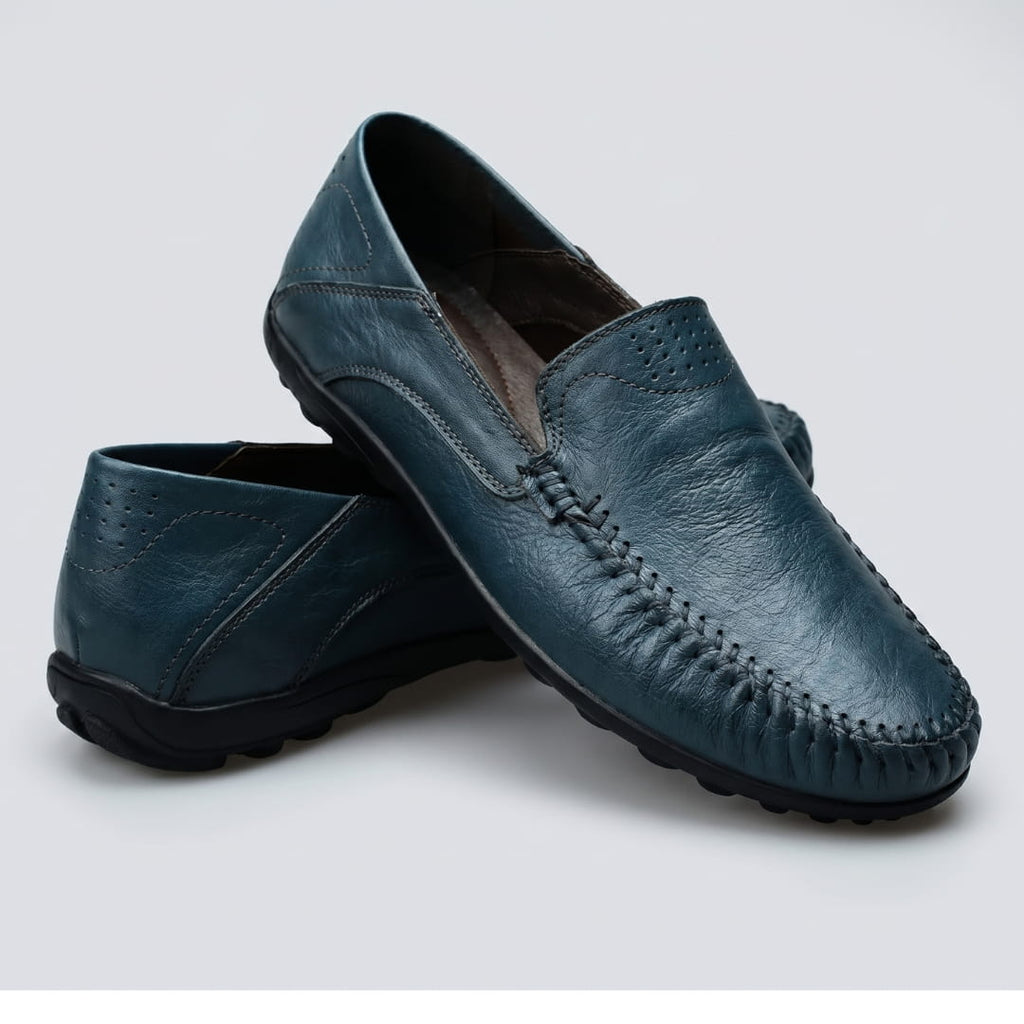 Domenico Mocassins en Cuir Texturé Ultra-Léger – Chaussures Casual Chic à Enfiler